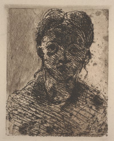 Cabeza de una niña de Paul Cézanne