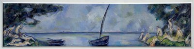 La barca y las bañistas de Paul Cézanne