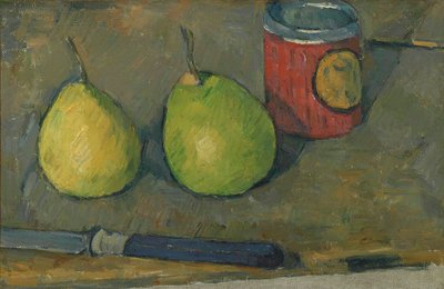 Peras y cuchillo de Paul Cézanne