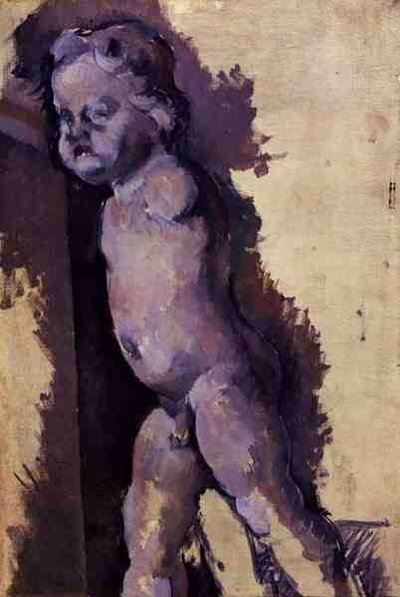 Molde de yeso de un putto, c.1894-95 de Paul Cézanne