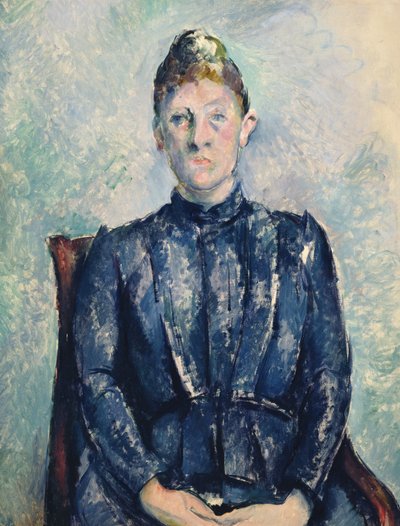 Retrato de Madame Cezanne de Paul Cézanne