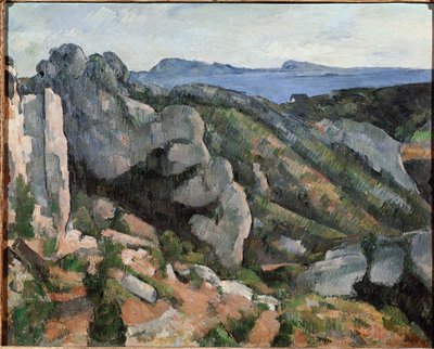 Rocas en el Estaque de Paul Cézanne