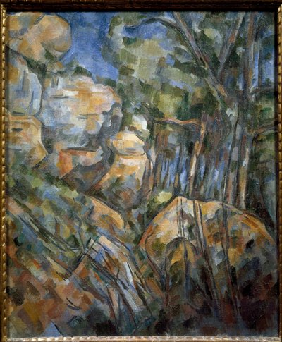 Rocas cerca de las cuevas sobre el Chateau Noir de Paul Cézanne