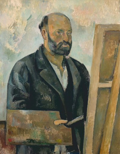 Autorretrato con paleta, c.1890 (óleo sobre lienzo) de Paul Cézanne