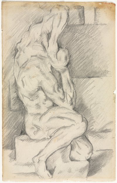 Boceto de Escultura Anatómica (recto) de Paul Cézanne