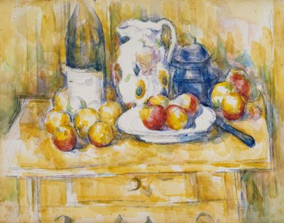 Naturaleza muerta con manzanas en un aparador de Paul Cézanne