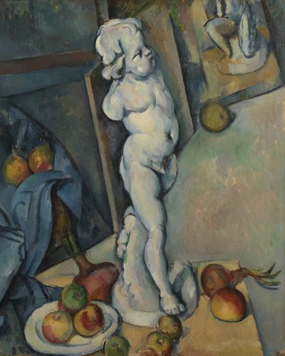 Naturaleza Muerta con Cupido de Yeso de Paul Cézanne