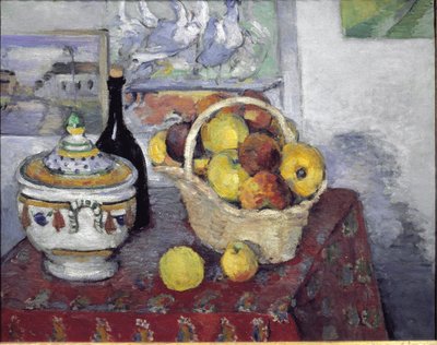 Bodegón con sopera de Paul Cézanne