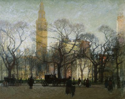Tarde en Madison Square de Paul Cornoyer