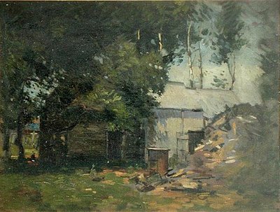 Escena de granja de Paul Cornoyer