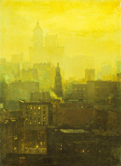 Nocturno Urbano de Paul Cornoyer