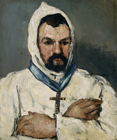 Antoine Dominique Sauveur Aubert nacido en 1817, el tío del artista, como monje, 1866 de Paul Cézanne