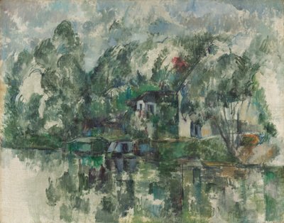 En el borde del agua, c. 1890 de Paul Cézanne
