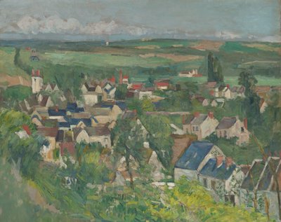 Auvers, Vista panorámica de Paul Cézanne