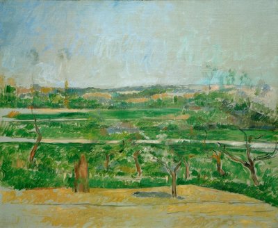 Paisaje en Aix-en-Provence de Paul Cézanne