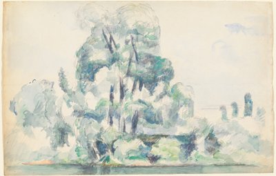 Orillas del Sena en Médan de Paul Cézanne