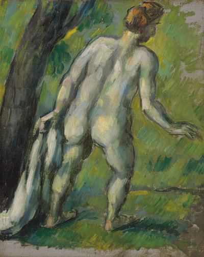 Bañista, vista desde atrás, 1877-1878 de Paul Cézanne