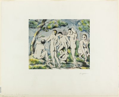 Bañistas de Paul Cézanne