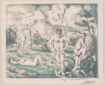 Bañistas de Paul Cézanne