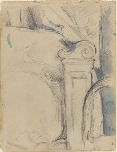 Poste de Cama [verso] de Paul Cézanne