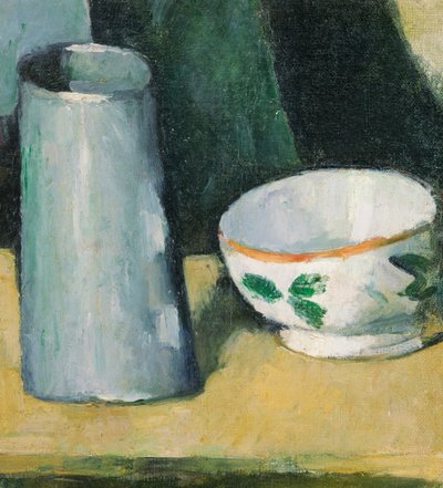 Tazón y Jarra de Leche de Paul Cézanne