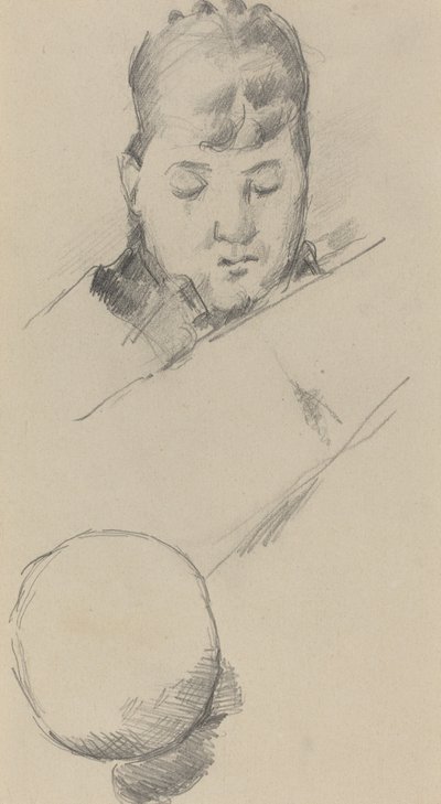 Busto de Madame Cézanne de Paul Cézanne