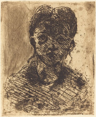 Busto de una Chica de Paul Cézanne