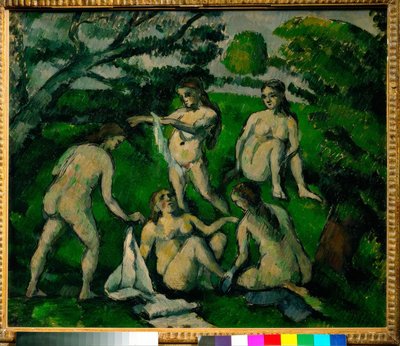 Cinco bañistas de Paul Cézanne