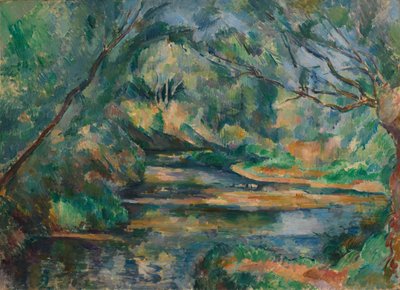 Agua corriente en la maleza de Paul Cézanne