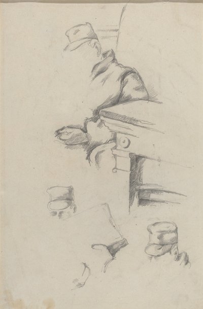 Padre del artista [verso] de Paul Cézanne