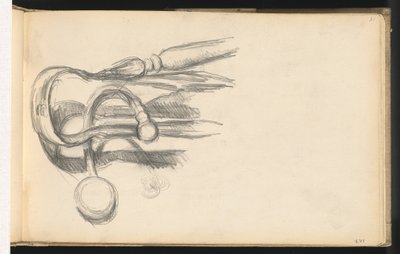 Tenazas y Atizador de Chimenea de Paul Cézanne