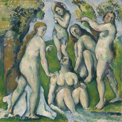 Cinco bañistas de Paul Cézanne
