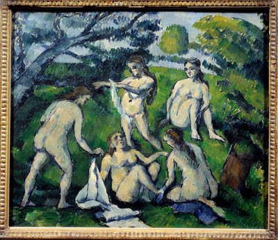 Cinco bañistas de Paul Cézanne