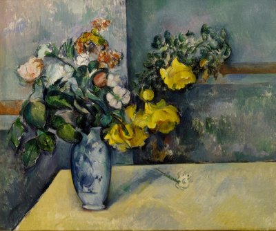 Flores en un jarrón de Paul Cézanne