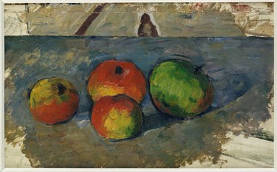 Cuatro manzanas, c.1879-82 de Paul Cézanne