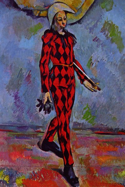 Francés: Arlequin Harlequin de Paul Cézanne