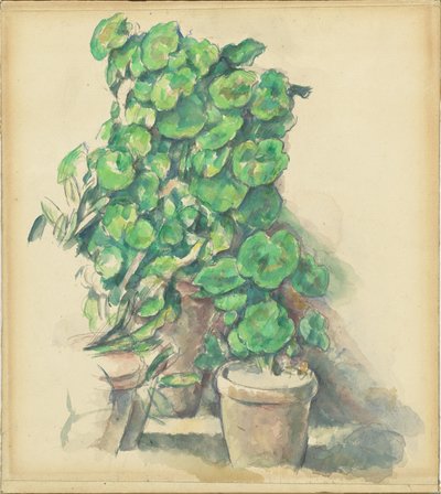 Geranios de Paul Cézanne