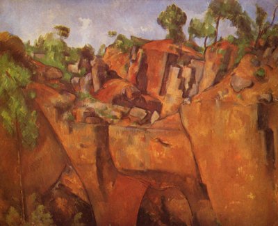Alemán: Der Steinbruch Bibémus La cantera Bibémus de Paul Cézanne