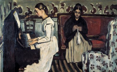 Niña en el piano, Obertura de Tannhäuser de Paul Cézanne