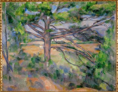 Gran pino y tierra roja de Paul Cézanne