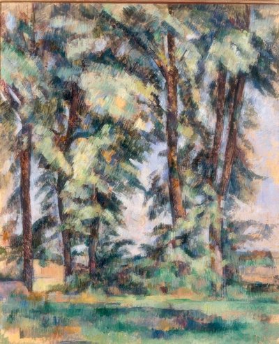 Grandes árboles en Jas de Bouffan de Paul Cézanne