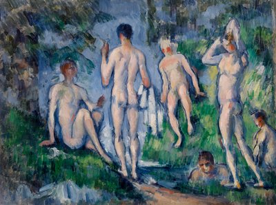grupo de bañistas de Paul Cézanne