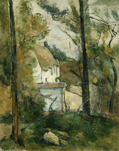 Casa en los árboles, Auvers, 1879 de Paul Cézanne