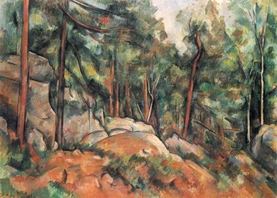 Interior del bosque de Paul Cézanne