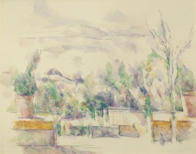 La terraza del jardín de Lauves de Paul Cézanne