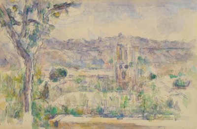 La catedral de Aix vista desde el taller de Lauves de Paul Cézanne