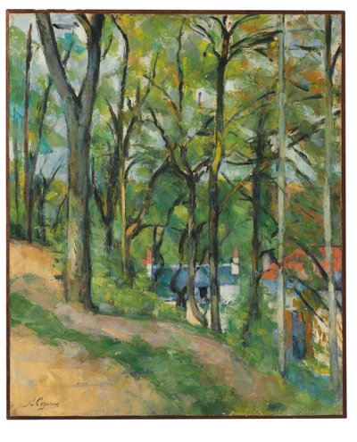 La côte Saint-Denis en Pontoise, c.1877 de Paul Cézanne