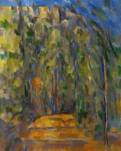 El camino serpenteante en el bosque de Paul Cézanne
