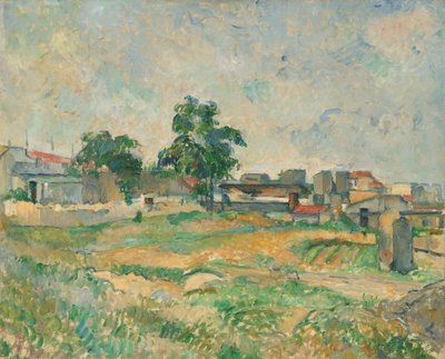 Paisaje cerca de París, c. 1876 de Paul Cézanne