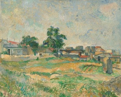 Paisaje cerca de París. Alrededor de 1876 de Paul Cézanne